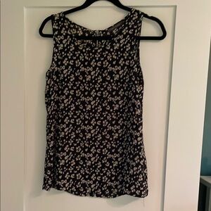 Sheer Sleeveless Blouse with Zipper